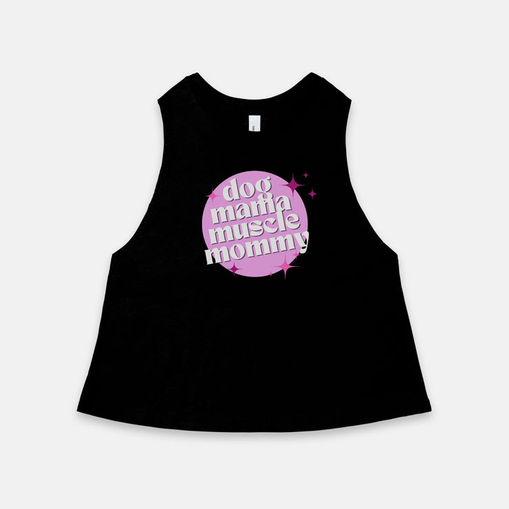 dog mama muscle mommy crop tank